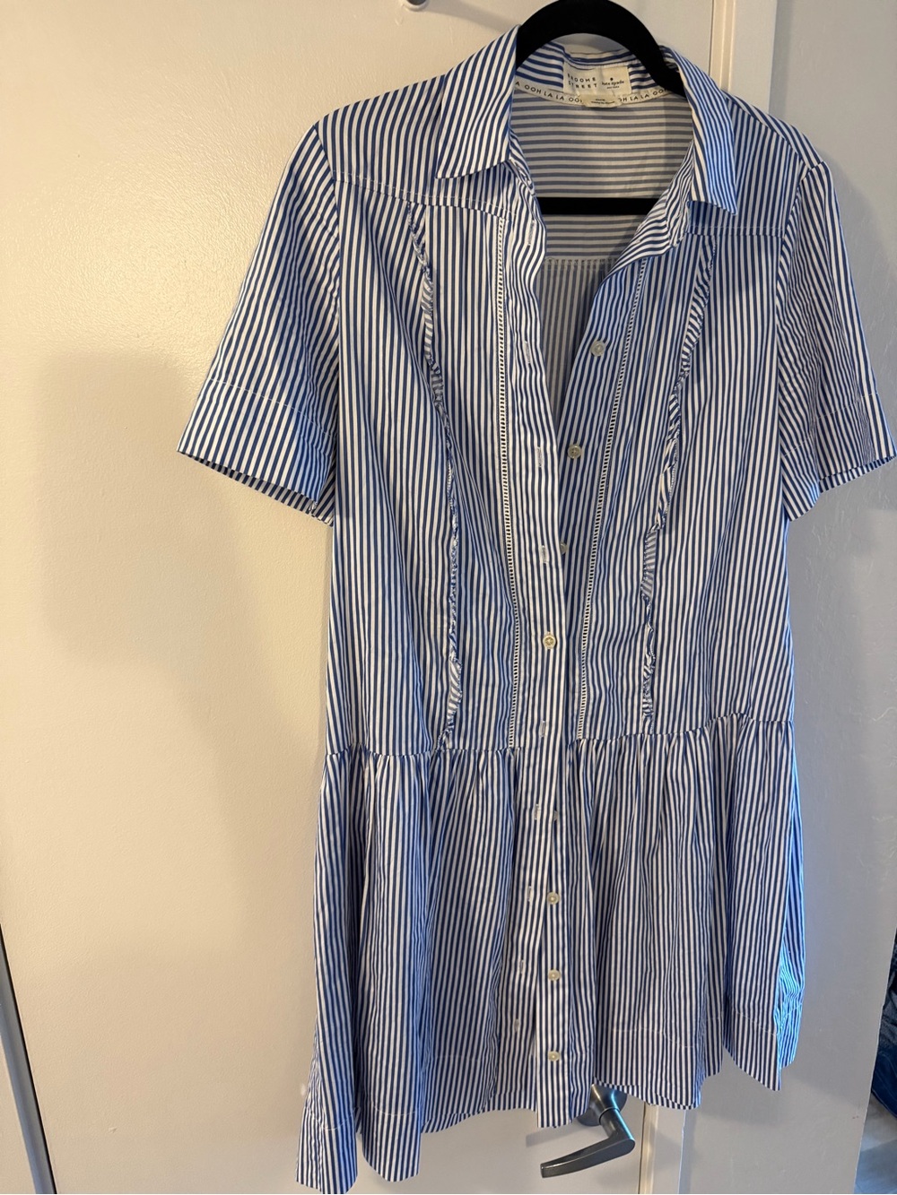 kate spade Blue and White Striped Shirt Dress